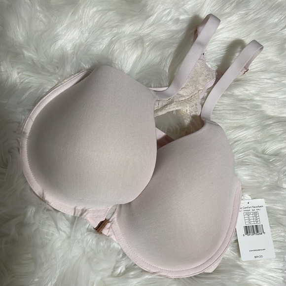NWT Le Mystere razor back light pink shell front closure soft 34F sports support - Picture 13 of 15